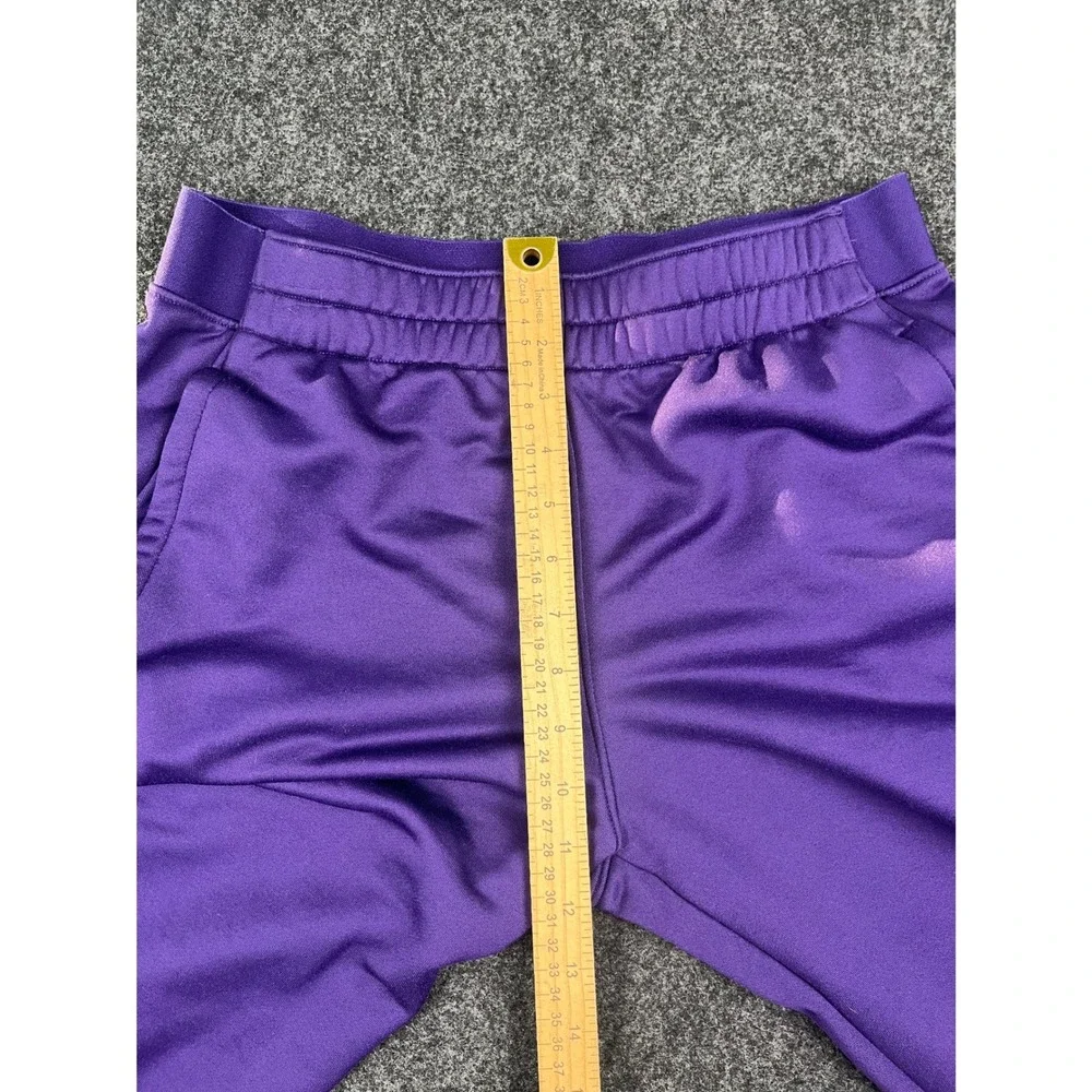 Under Armour Purple Tapered Joggers Ankle Zip Athletic Pants Mens Medium Loose